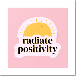 Radiate Positivity Cute Art Design Posters and Art